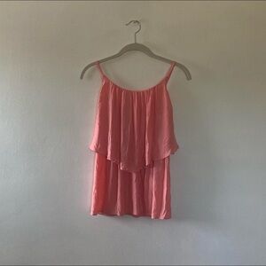 flowy pink tank top